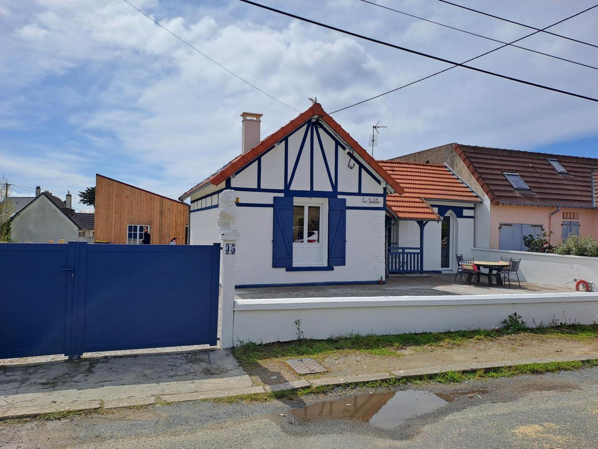 Les Goelettes A 250 M De La Plage Барневил Картере Екстериор снимка